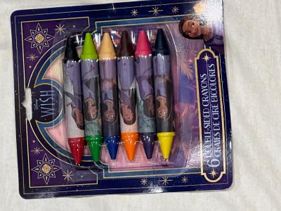 Disney Wish double-sided crayons 6-pack