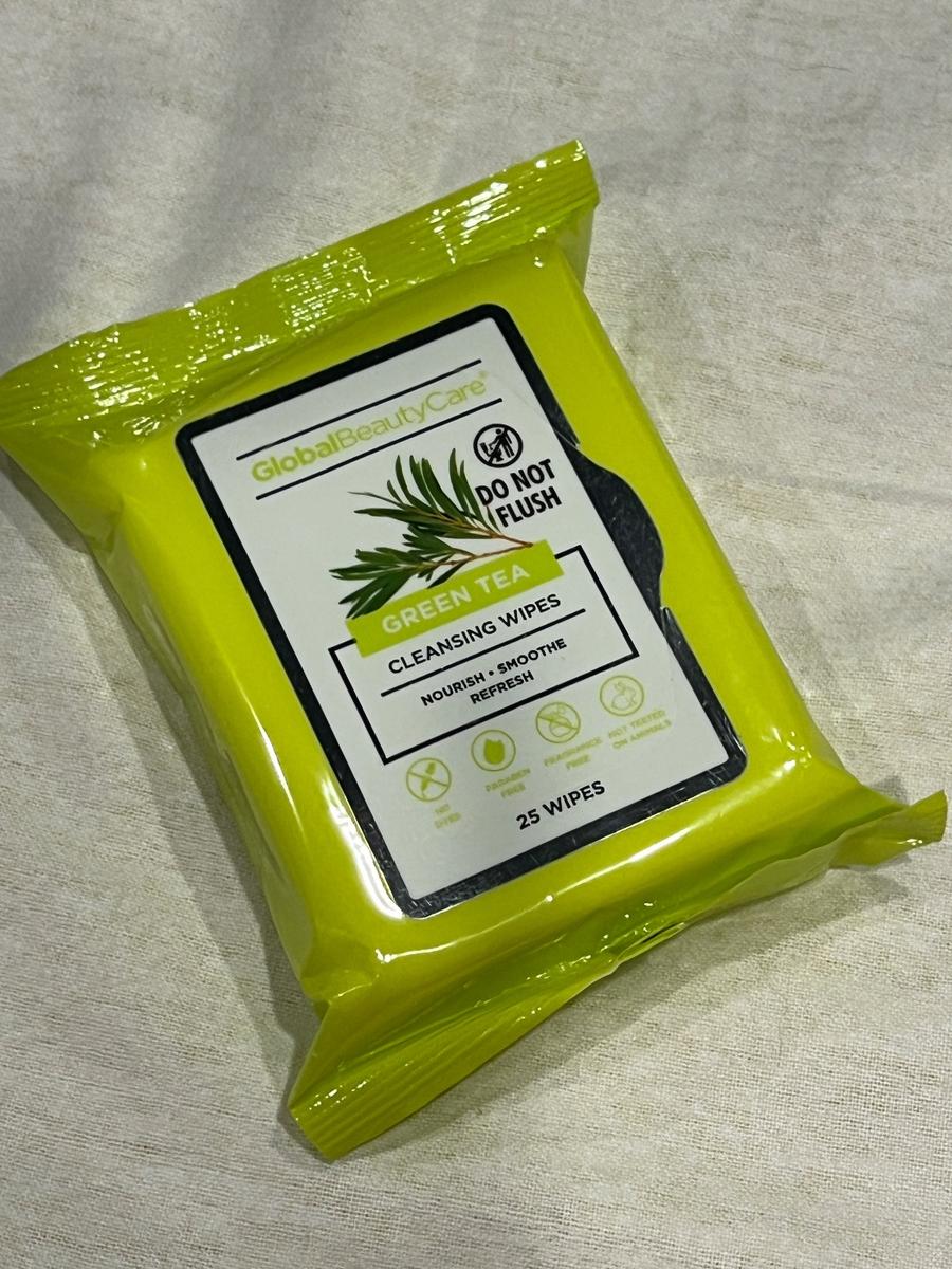 Global Beauty Care Green Tea Cleansing Wipes 25ct