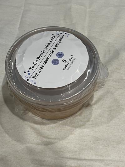 To-Go Bowls with Lids 16oz 5-pack