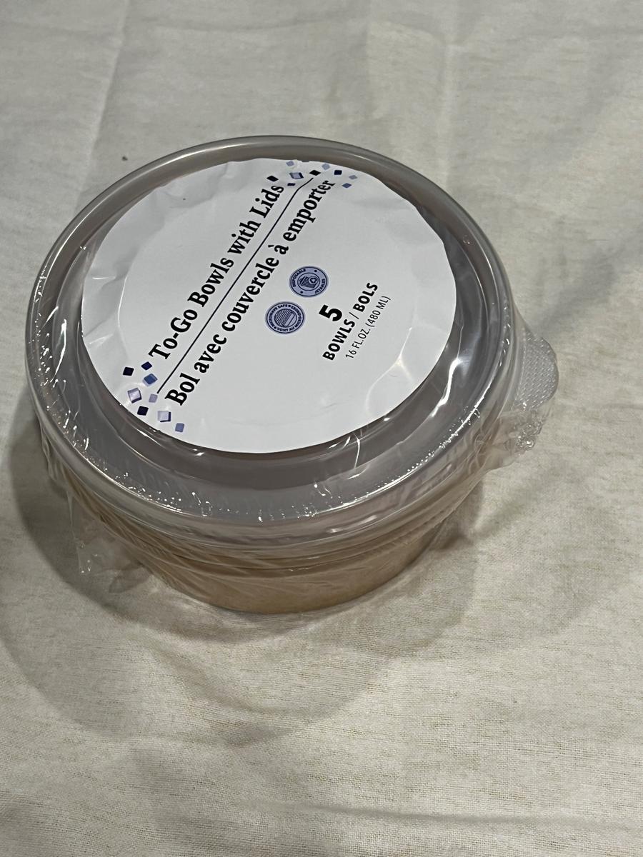 To-Go Bowls with Lids 16oz 5-pack