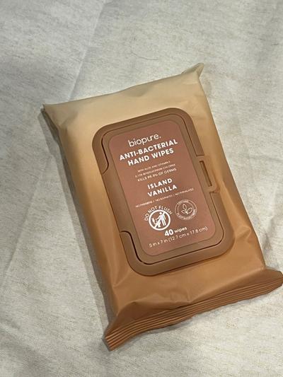 Biopure Anti-Bacterial Hand Wipes Island Vanilla 40ct