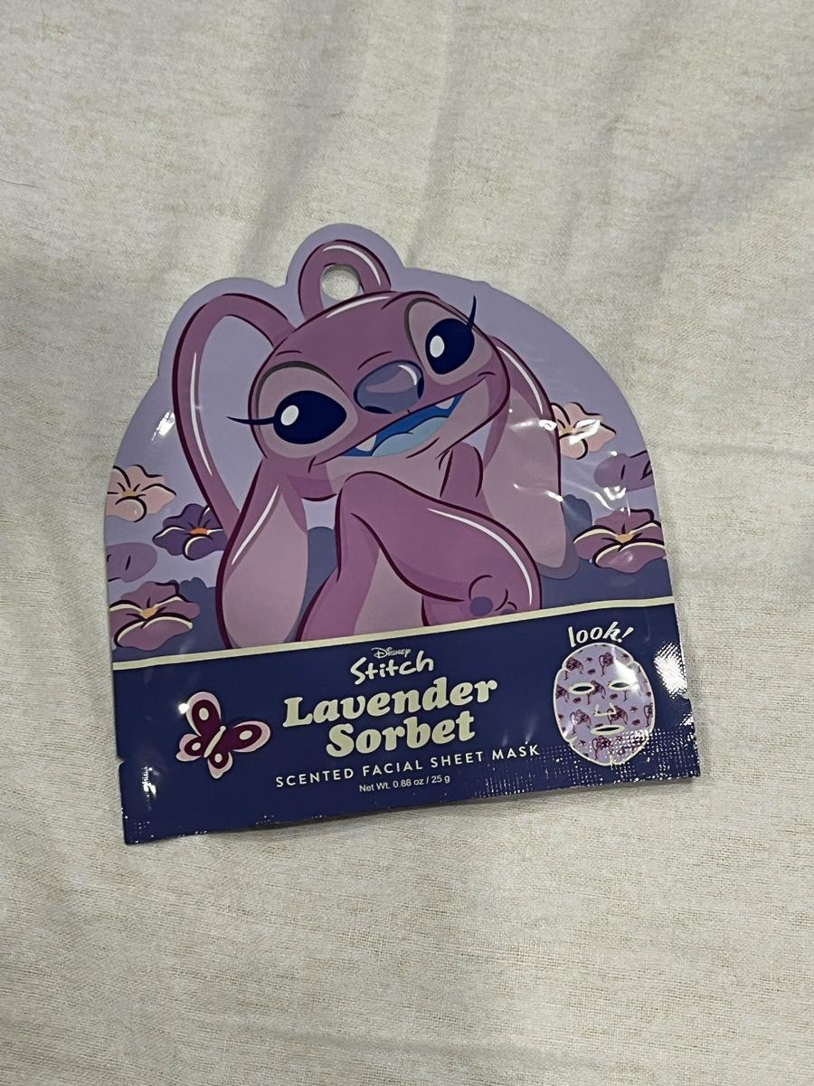 Disney Stitch Angel Lavender Sorbet Scented Facial Sheet Mask