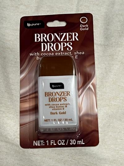 b.pure Bronzer Drops Dark Gold 1 fl oz