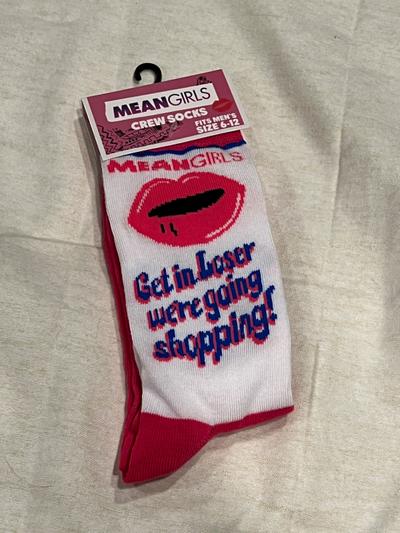 Mean Girls 'Get in Loser' crew socks