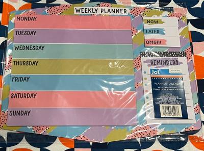 Jot Weekly Planner with Reminders Pad