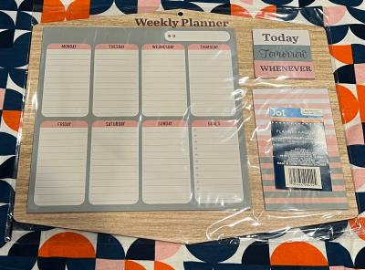 Weekly Planner Board with Mini Planner Agenda Bundle