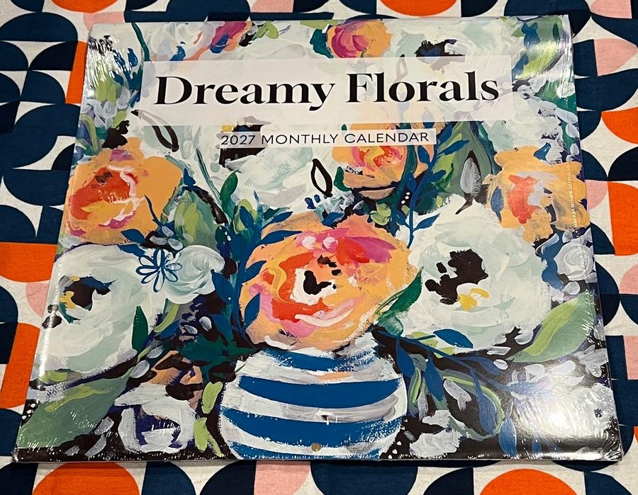 Dreamy Florals 2027 Monthly Wall Calendar