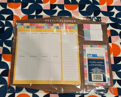 Jot Weekly Planner Board with Sticky Notes & Don't Forget Pad