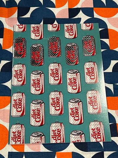 Diet Coke pattern notebook journal
