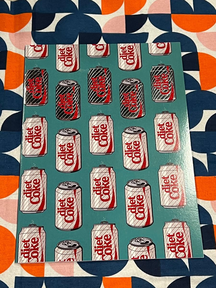 Diet Coke pattern notebook journal