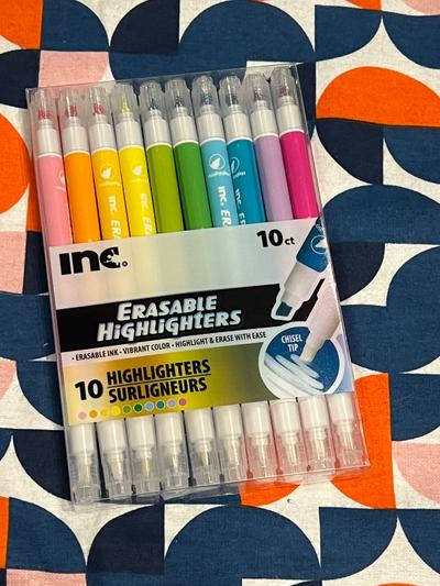 Inc. Erasable Highlighters 10ct