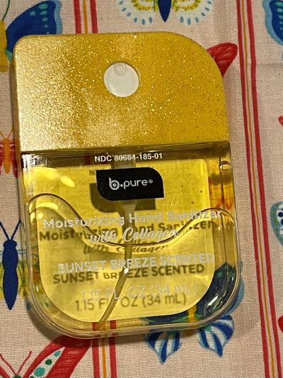b.pure Moisturizing Hand Sanitizer with Collagen Sunset Breeze 1.15oz