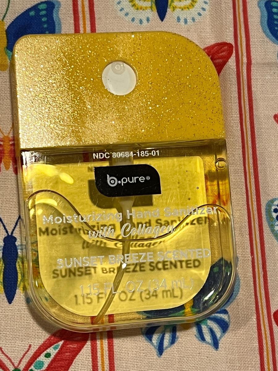 b.pure Moisturizing Hand Sanitizer with Collagen Sunset Breeze 1.15oz