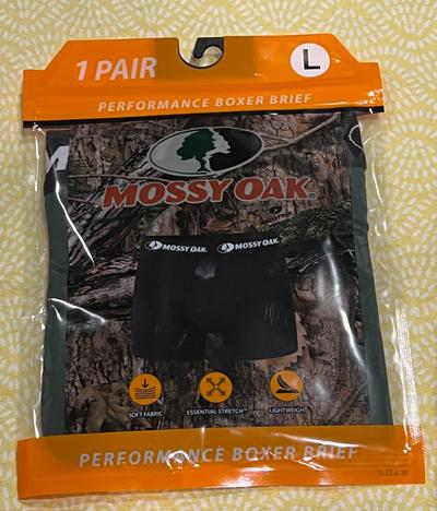 Mossy Oak Performance Boxer Brief Large 1-pair/ Forest Green