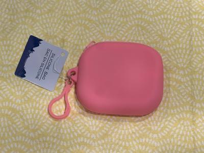 Pink Silicone Mini Bag with Clip