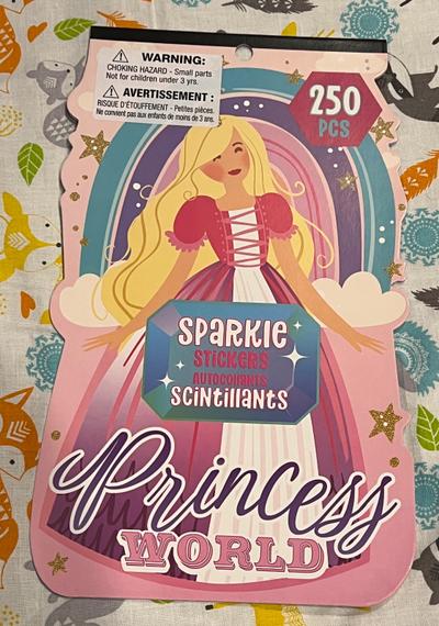 Princess World Sparkle Stickers 250pc