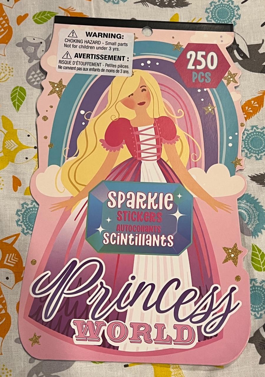 Princess World Sparkle Stickers 250pc