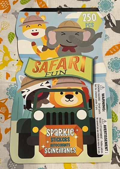 Safari Fun Sparkle Stickers 250pc