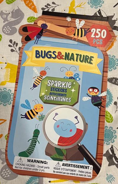 Bugs & Nature Sparkle Stickers 250pc