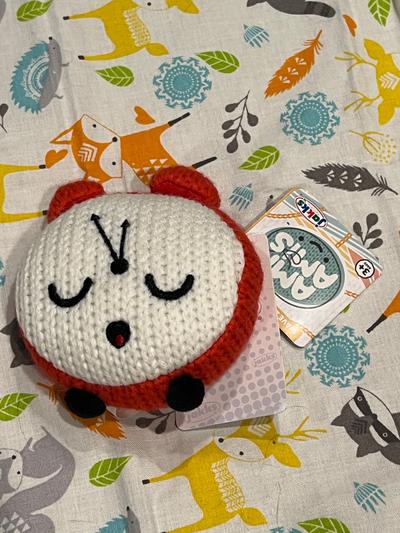 Jakks Ami Arts Knit Alarm Clock Plush Toy