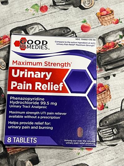 Good Remedies Maximum Strength Urinary Pain Relief 8 Tablets