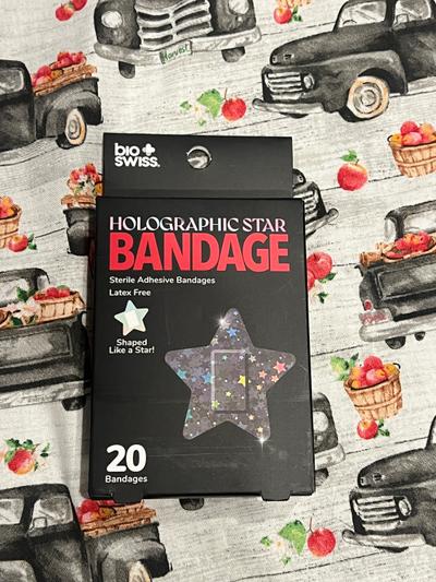 Bio Swiss Holographic Star Bandages 20ct