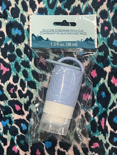 Silicone Travel Container with Clip 1.3oz