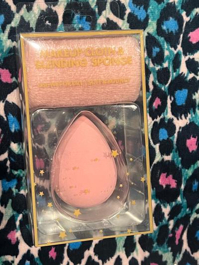 Makeup Cloth & Blending Sponge Set Pink