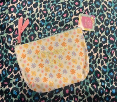 Choose Joy Floral Cosmetic Bag