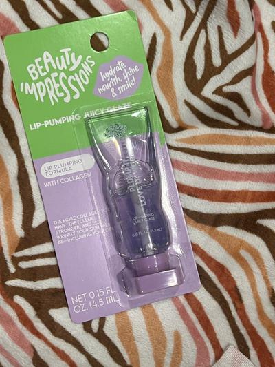 Beauty Impressions Lip-Pumping Juicy Glaze- Plumping Formula with Collagen