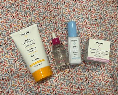 Drunk Elephant Dupes / Dermasil 4-piece skincare set (cleanser, face oil, hydra serum, whipped cream)
