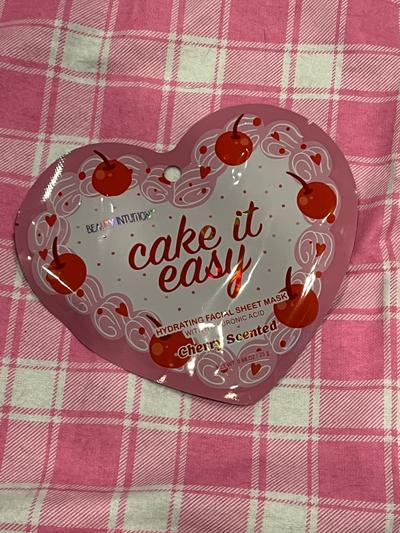 Beauty Intuition Cake It Easy Cherry Scented Hydrating Facial Sheet Mask