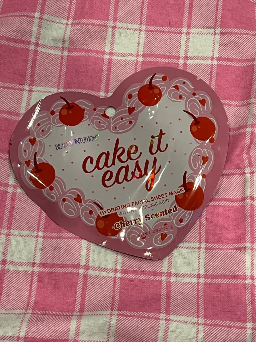 Beauty Intuition Cake It Easy Cherry Scented Hydrating Facial Sheet Mask