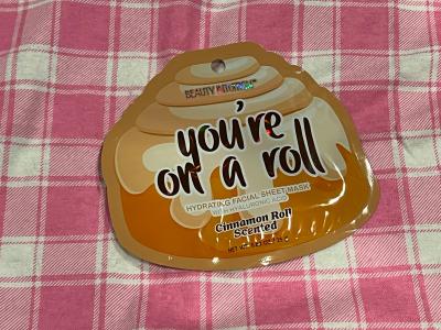 Beauty Intuition You're On A Roll Cinnamon Roll Scented Hydrating Facial Sheet Mask