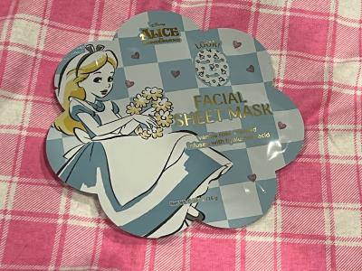 Disney Alice in Wonderland Facial Sheet Mask/  Vanilla Rose