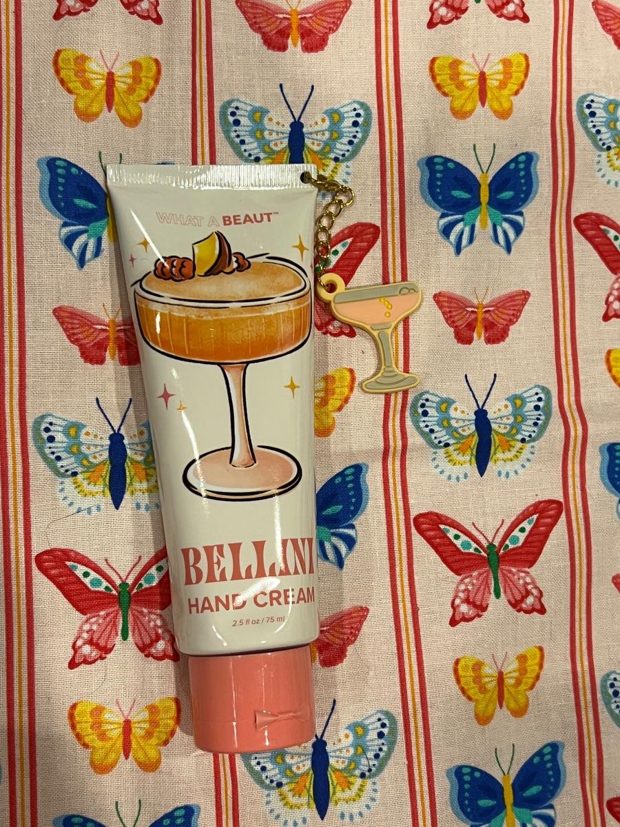 What A Beaut Bellini Hand Cream 2.5oz with Cocktail Charm