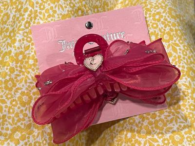 Juicy Couture Fuchsia Bow Hair Claw Clip