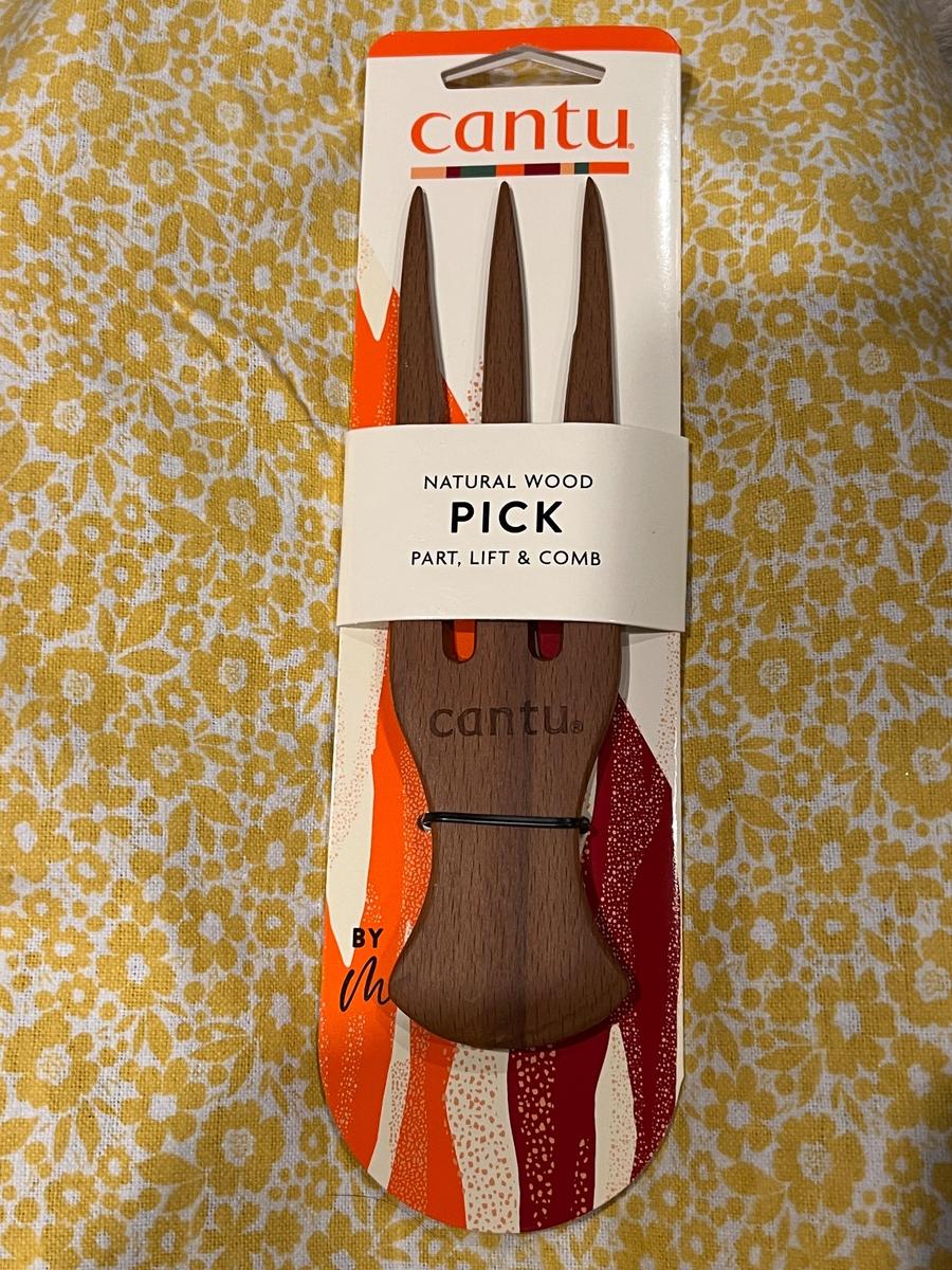 Cantu Natural Wood Hair Pick
