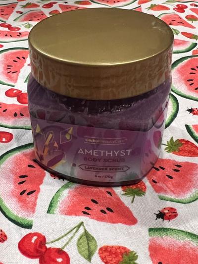 Global Beauty Care Amethyst Body Scrub Lavender Scent 6oz