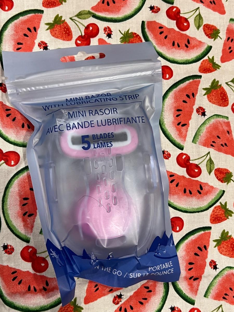 Mini Razor with Lubricating Strip 5-Blade/ Pink Portable