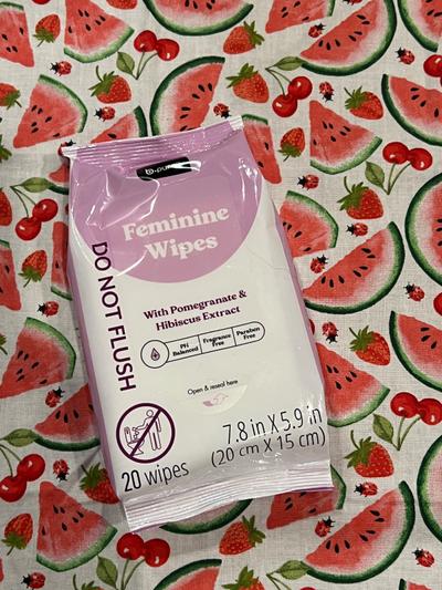b·pure Feminine Wipes Pomegranate & Hibiscus 20ct