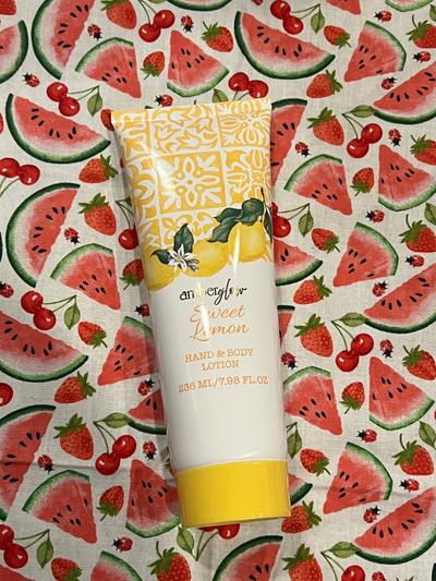 Amber Glow Sweet Lemon Hand & Body Lotion 7.98oz