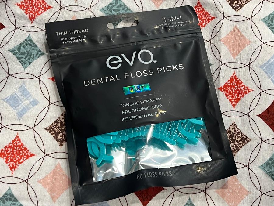 Evo Mint Dental Floss Picks 3-in-1 60ct