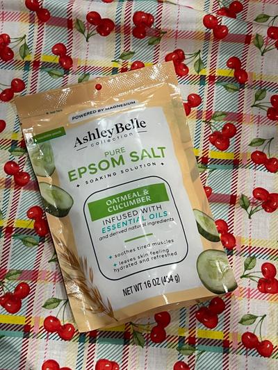 Ashley Belle Oatmeal & Cucumber Epsom Salt 16oz