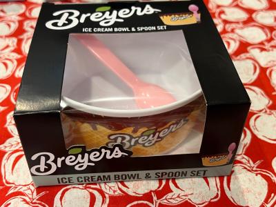 Breyers Ice Cream Bowl & Spoon Set