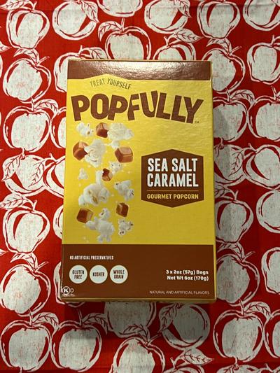 Popfully Sea Salt Caramel Gourmet Popcorn 3-pack