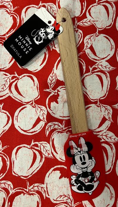 Disney Minnie Mouse silicone spatula with wood handle & Adorable Bow