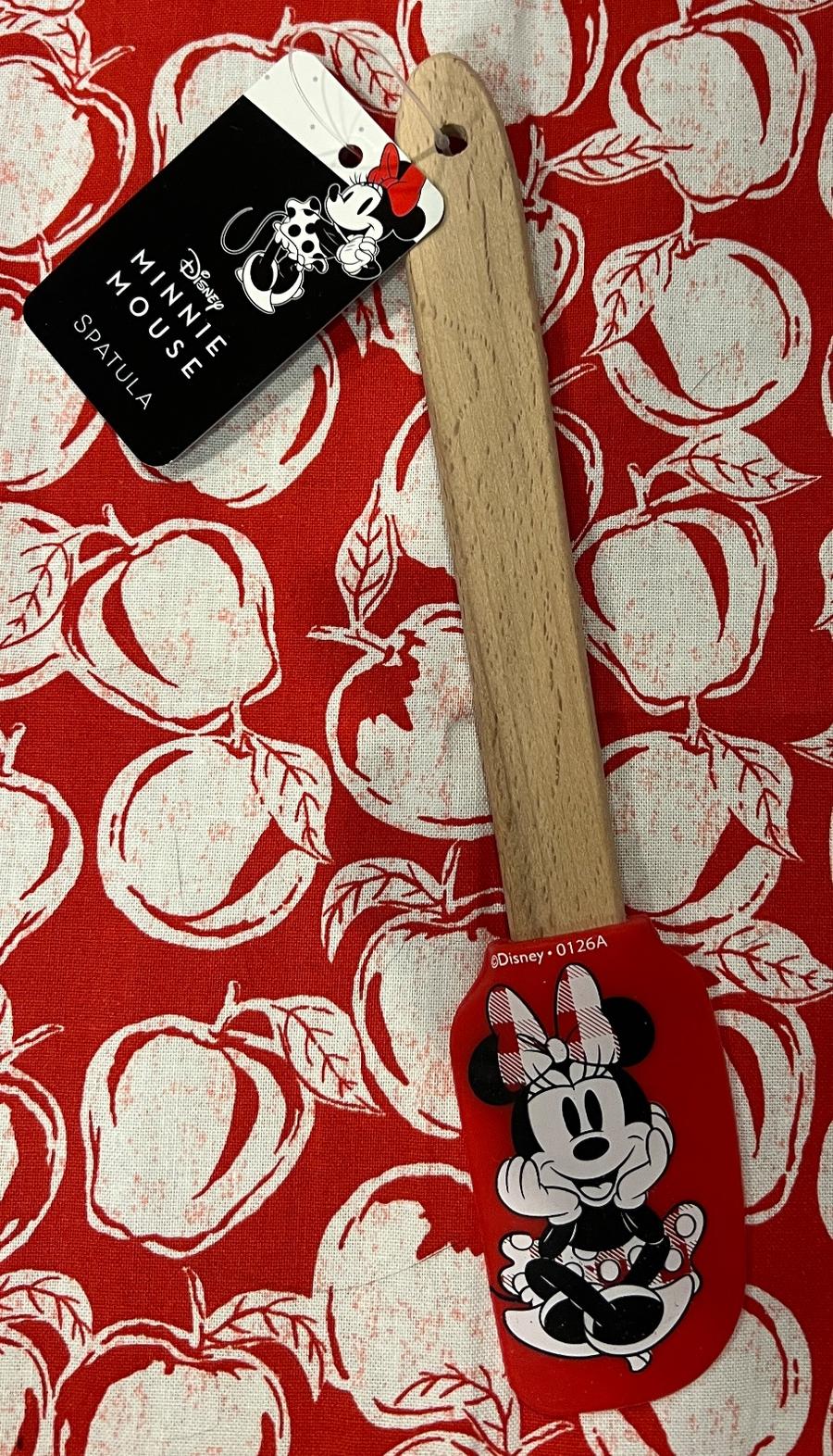 Disney Minnie Mouse silicone spatula with wood handle & Adorable Bow