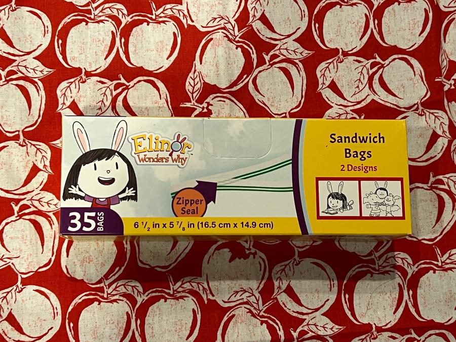 Elinor Wonders Why sandwich bags 35ct zipper seal