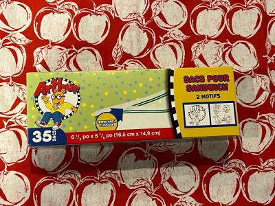 Arthur Sandwich Bags 35ct Ziplock